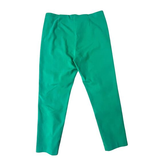 J.Jill Essential Cotton Blend Stretch Cropped Pull On Pant Green Size 12 - Picture 2 of 7